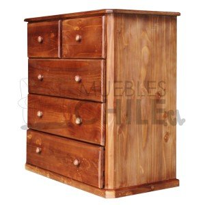 COMODA RUSTICA PINO OREGON 90CM - Imagen 2