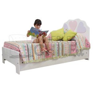 CAMA INFANTIL CORAZON PLAZA 1/2 - Imagen 1