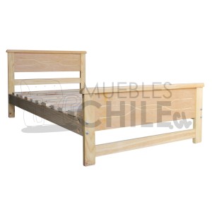 CAMA LINEA PLANA PLAZA SIN COLCHON - Imagen 1
