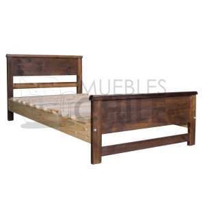 CAMA LINEA PLANA PLAZA 1/2 SIN COLCHON - Imagen 1