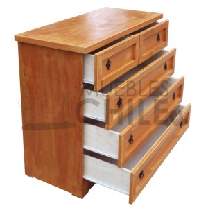 COMODA RUSTICA 100X90X45CM - Imagen 2
