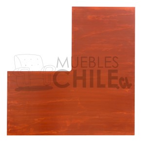 ESCRITORIO ELE 120X120CM RUSTICO - Imagen 3