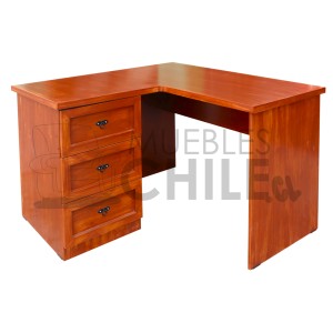 ESCRITORIO ELE 120X120CM RUSTICO - Imagen 1