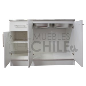 BASE LAVAPLATO DOBLE POZO 120CM DERECHO - Imagen 2