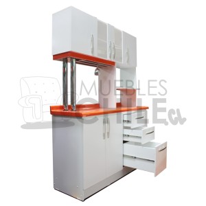 MUEBLE DE COCINA SEMI AMERICANO HORNO 150CM BLANCO - Imagen 2