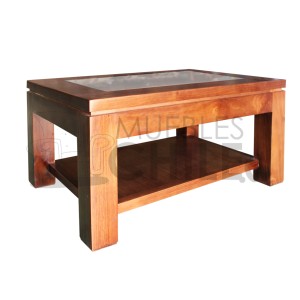 MESA DE CENTRO CON VIDRIO - Imagen 1