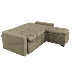 SECCIONAL CAMA BAUL DERECHO TAPIZ LINO - Imagen 3