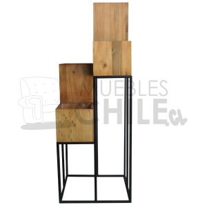 POSA PLANTAS MADERA Y FIERRO - Imagen 2
