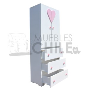 ROPERO MINI INFANTIL CORAZON - Imagen 2