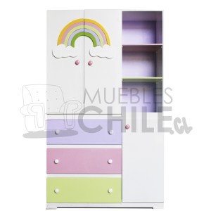ROPERO REPISA INFANTIL ARCOIRIS - Imagen 1