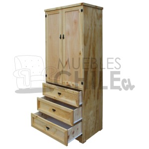 ROPERO CLOSET RUSTICO 80CM - Imagen 3