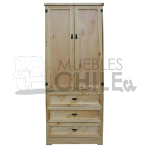 ROPERO CLOSET RUSTICO 80CM - Imagen 1