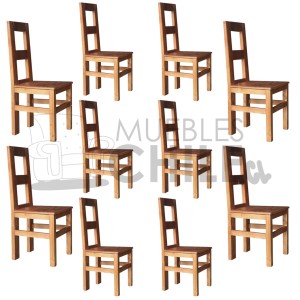 SILLA RUSTICA TERRAZA X10 - Imagen 1
