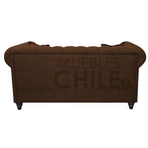 SOFA CHESTERFIELD 2 CUERPOS LINO - Imagen 4