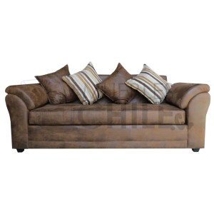 SOFA MUSTANG 3 CUERPOS CUERO BONDED ENVEJECIDO - Imagen 1