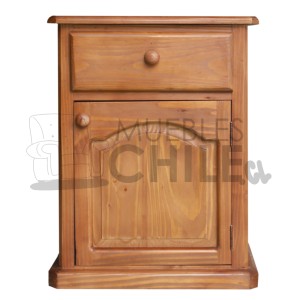VELADOR RUSTICO PINO OREGON TIRADOR MADERA X2 - Imagen 2