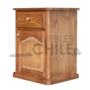 VELADOR RUSTICO PINO OREGON TIRADOR MADERA X2 - Imagen 3
