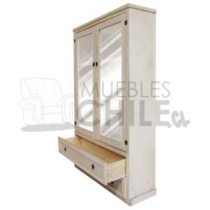 VITRINA VINTAGE 115CM CON VIDRIO - Imagen 4
